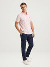 Men's Solid Polo - Cradle Pink