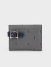 SUG Bi-Fold Monogram Wallet - BLACK