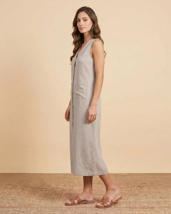 Women's Maxi Dress - Beige