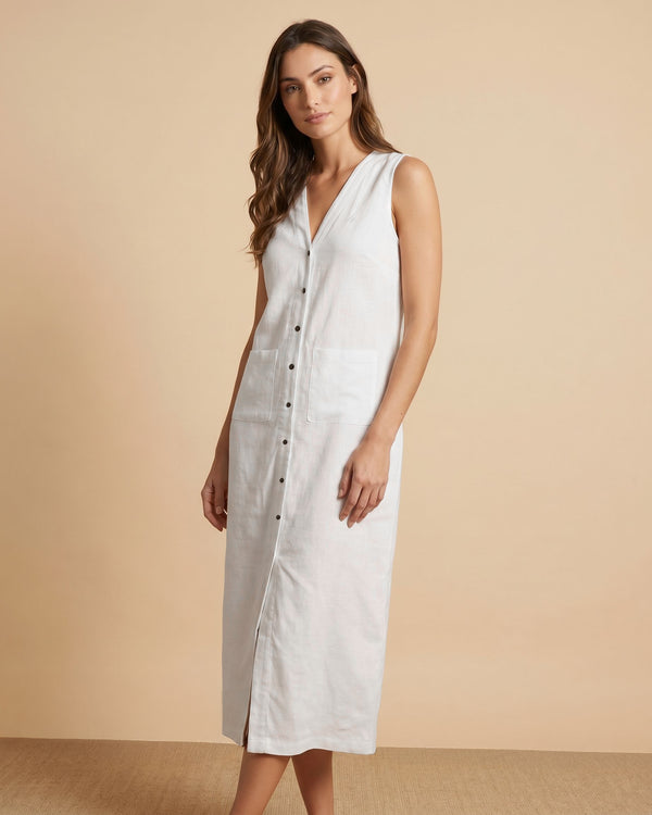 Women's Maxi Dress - White