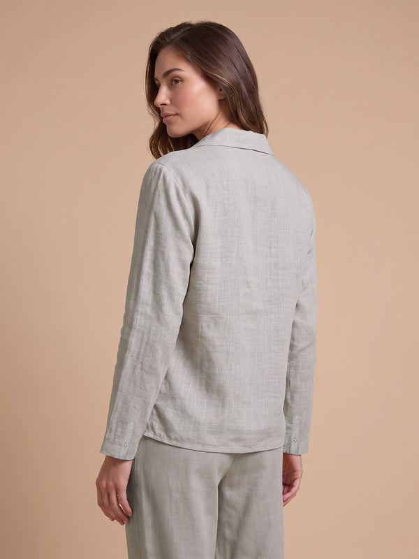 Women's Long Sleeve Shirt - Beige