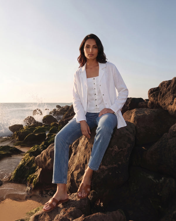 Women's Long Sleeve Shirt - White