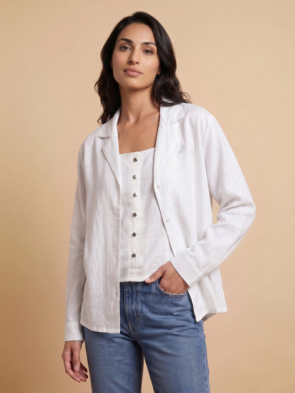 Women's Long Sleeve Shirt - White