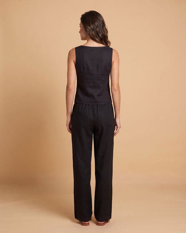 Women's Sleeveless top - BLACK