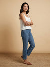 Women's Sleeveless top - White