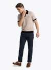 Men's Short Sleeve Polo - Adobe Rose