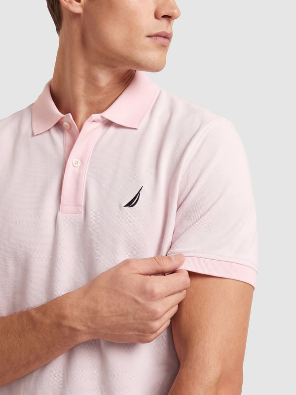 Men's Solid Polo - Cradle Pink