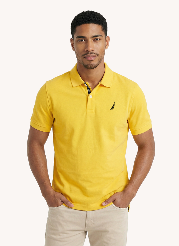 Men's Solid Polo - Daffodil