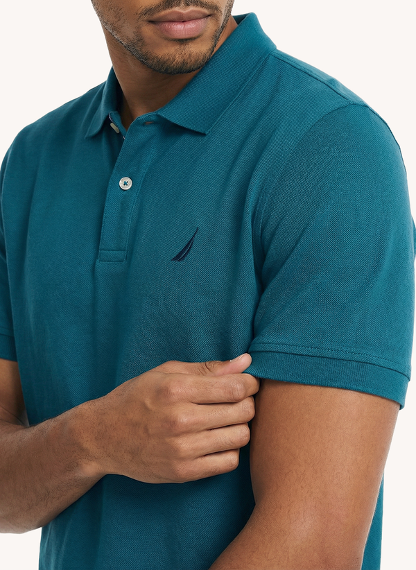 Men's Solid Polo - Teal