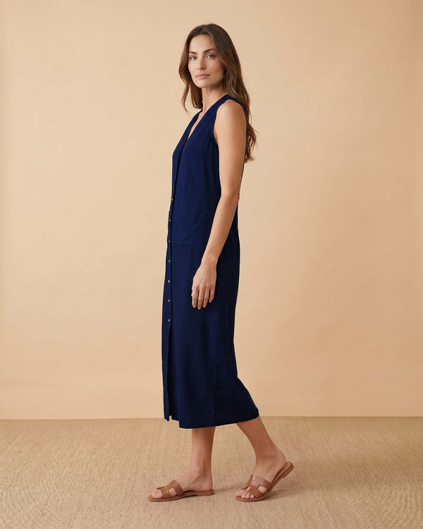 Women's Maxi Dress - NAVY