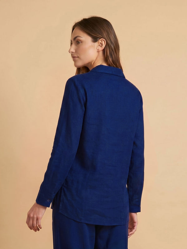 Women's Long Sleeve Shirt - NAVY