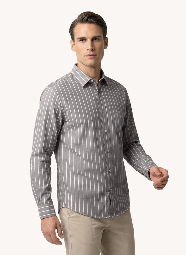 Men's Dyed Long Sleeve Shirt - Olive