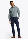 Men's Dyed Long Sleeve Shirt - Teal