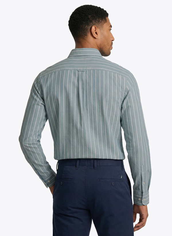 Men's Dyed Long Sleeve Shirt - Teal