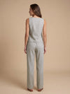 Women's Sleeveless top - Beige