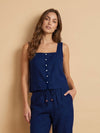 Women's Sleeveless top - NAVY