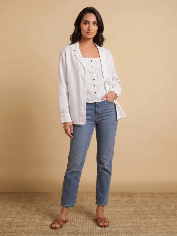 Women's Sleeveless top - White
